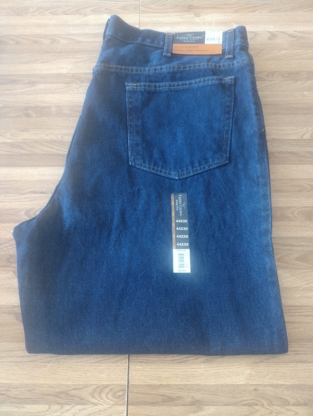 Faded Glory Men’s Navy Original Fit Jeans 44X30